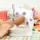 Mini Máquina de Costura Reta Portátil Branca 4 em 1 com Pedal Bivolt [FRETE GRÁTIS]