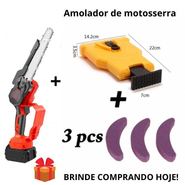 Multi-funcional serra retrátil de altura retrátil (Amolador de Brinde)