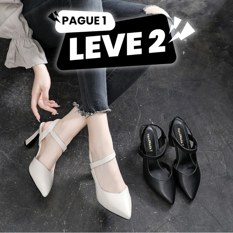 (COMPRE 1 LEVE 2) Salto Ortopédico Shutz Luxy - Modelo Exclusivo Glamourosa