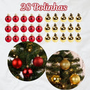 Árvore de Natal 150cm 300 Galhos - Kit Completo (80 Enfeites)