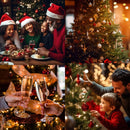 Árvore de Natal 150cm 300 Galhos - Kit Completo (80 Enfeites)